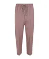 Rick Owens Pressed-crease Cropped Trousers In Brown