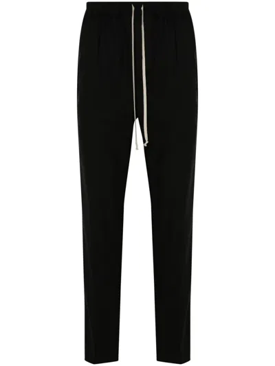 RICK OWENS PRESSED-CREASE STRAIGHT TROUSERS