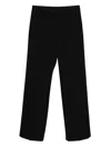 Rick Owens Pressed-crease Trousers In Black