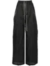 Rick Owens Pressed-crease Straight Trousers In Black