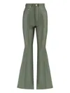 Rick Owens Bolan Linen Blend Trousers In Green
