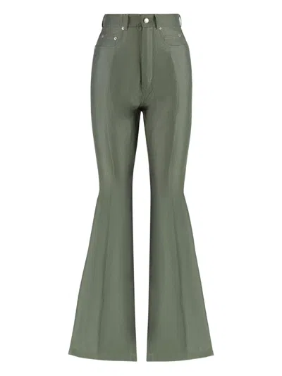 RICK OWENS PRESSED-CREASE TROUSERS