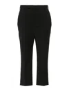 Rick Owens Pressed-creased Tapered Trousers In Black