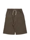 Rick Owens Press-stud Drawstring Shorts In Brown