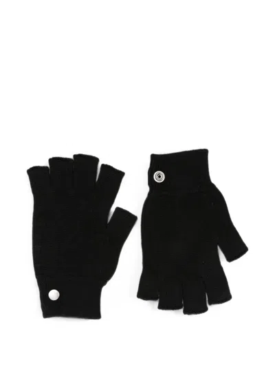 Rick Owens Press-stud Fingerless Gloves In Pattern