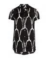 Rick Owens Printed Button Shirt In Black