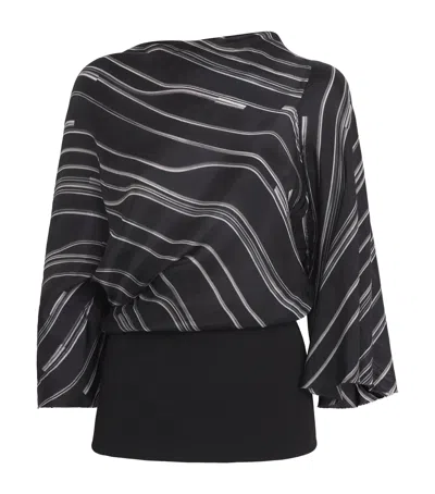Rick Owens Printed Cylinder Top In Black