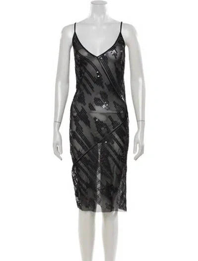 Pre-owned Rick Owens Printed Midi Length Dress In Multicolor