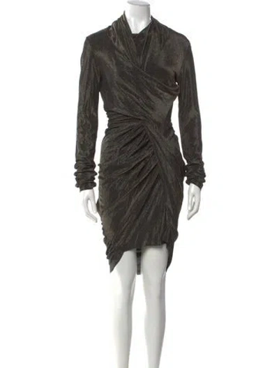 Pre-owned Rick Owens Printed Mini Dress In Multi