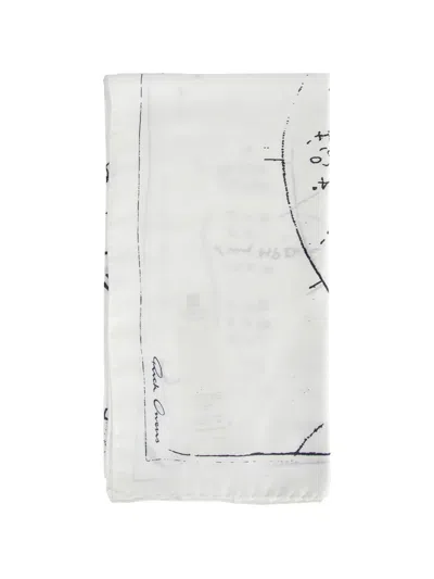 Rick Owens Temple Printed Astro Scarf In Multi