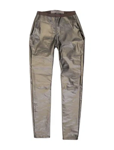 Pre-owned Rick Owens Printed Skinny Leg Pants
