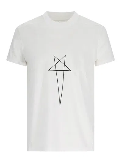 Rick Owens Printed T-shirt In White