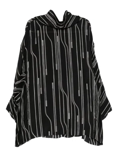 Rick Owens Printed Top In Black