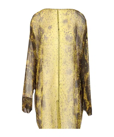 Rick Owens Printed Tunic Top In Multi