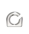 Rick Owens Prong Asymmetric Ear Cuff In Gray