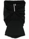 Rick Owens Prong Bustier Top In Schwarz