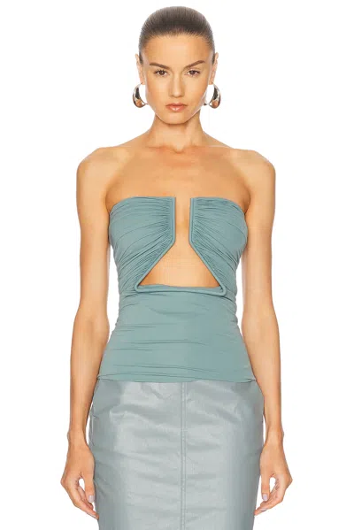 Rick Owens Prong Bustier Top In Mouthwash
