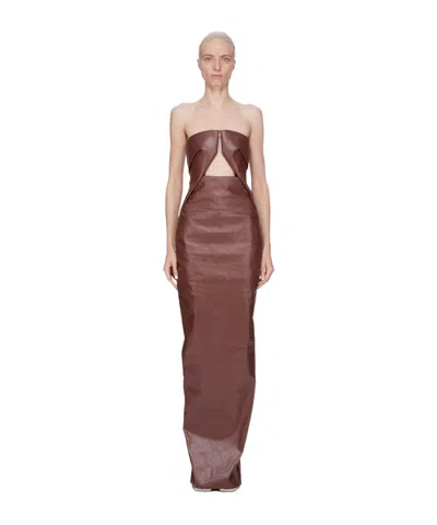 Rick Owens Prong Dress In Red