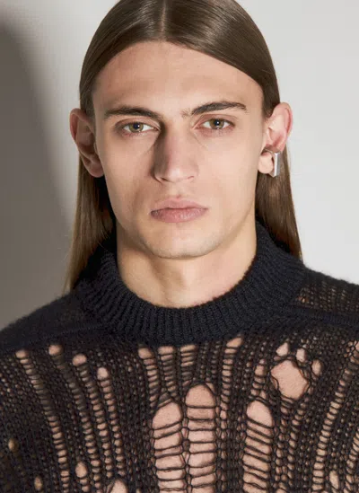 Rick Owens Prong Ear Cuff In Silver | ModeSens