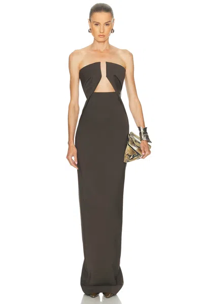 Rick Owens Prong Gown In Animal Print