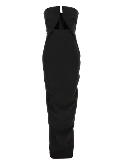 Rick Owens Prong Gown In Black