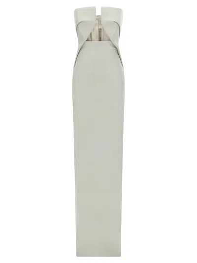 Rick Owens Prong Gown Dresses Gray