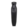 Rick Owens Form-fitting Black Evening Dress With Cutout Neckline