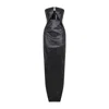Rick Owens Form-fitting Black Evening Dress With Cutout Neckline