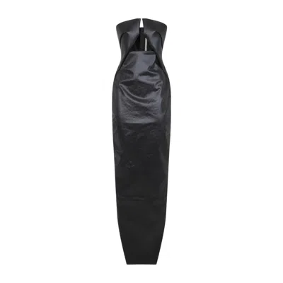 RICK OWENS PRONG GOWN LONG DRESS