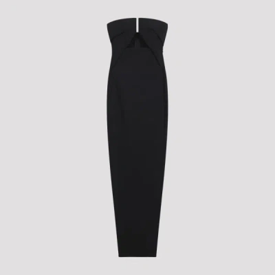 Rick Owens Prong Gown Long Dress 40 In Black