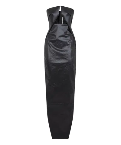 RICK OWENS PRONG GOWN LONG DRESS