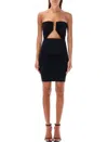 Rick Owens Prong Mini Dress In Black