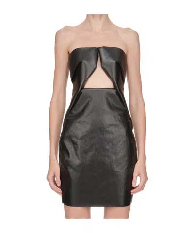 RICK OWENS RICK OWENS PRONG CUT-OUT MINI DRESS