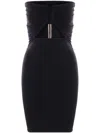 Rick Owens Recycled Stretch-jersey Mini Dress In Black