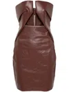 Rick Owens Prong Mini Dress In Brown