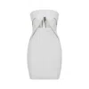 Rick Owens Prong Mini Dress Cut-out Detail In Nude & Neutrals