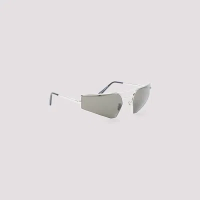 Rick Owens Prong Silver Sunglasses In Metallic