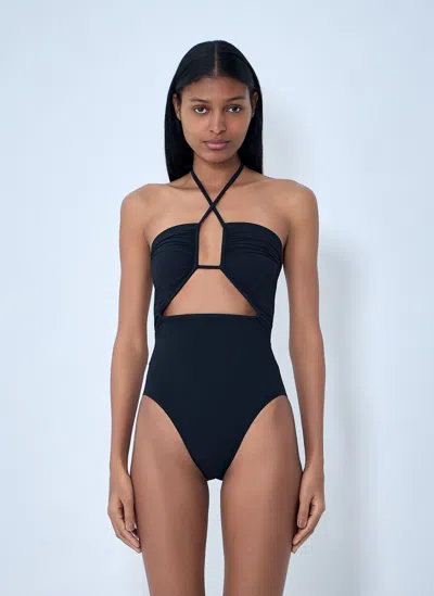 Rick Owens Prong Swimsuit In Blue