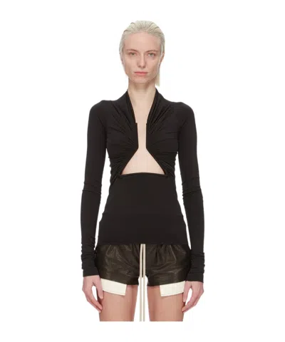 Rick Owens Prong T-shirt In Black