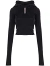 Rick Owens Black Geometric Cut-out Top In Black