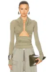 Rick Owens Prong Top In Celadon
