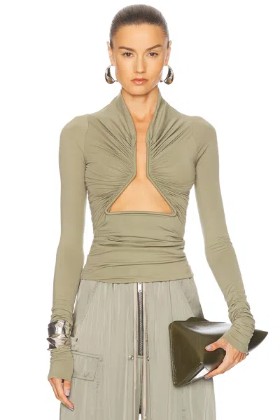 Rick Owens Prong Top In Celadon