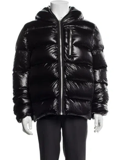 Pre-owned Rick Owens Puffer Coat In Black