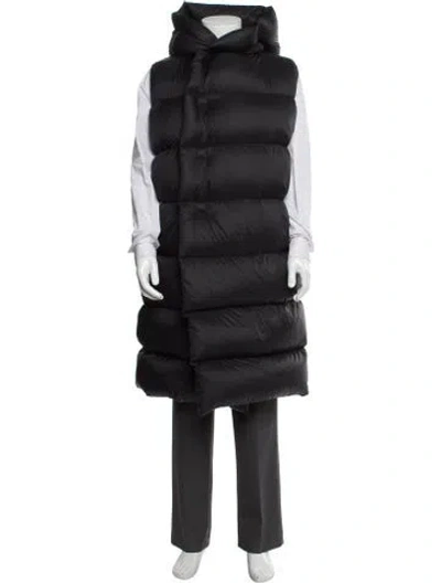 Pre-owned Rick Owens Puffer Coat In Gray