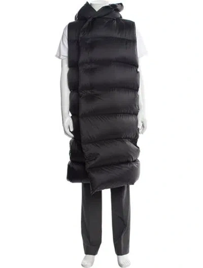 Pre-owned Rick Owens Puffer Coat In Gray