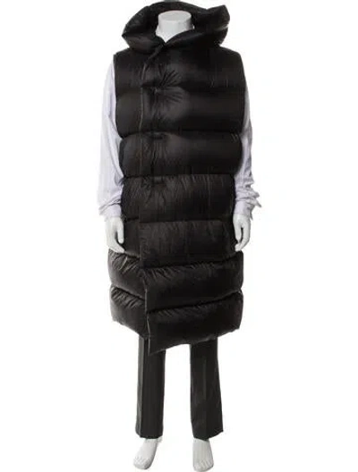 Pre-owned Rick Owens Puffer Coat In Gray