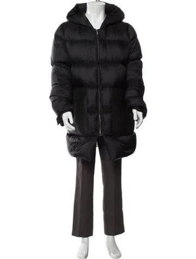Pre-owned Rick Owens Puffer Coat In Green