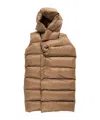 Rick Owens Puffer Gilet In Brown