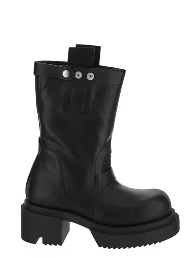 Rick Owens Black Porterville Pull On Bogun Boots