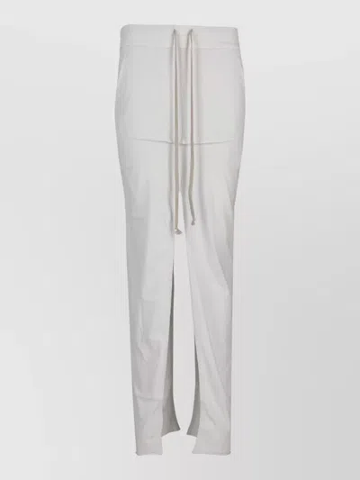 Rick Owens Pull On Skirt Pillar Design Slits In White